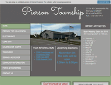 Tablet Screenshot of piersontwp.org